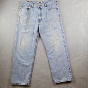 Levis 550 Jeans Mens 38x30 Relaxed Fit Faded Blue Baggy Worn Red tab